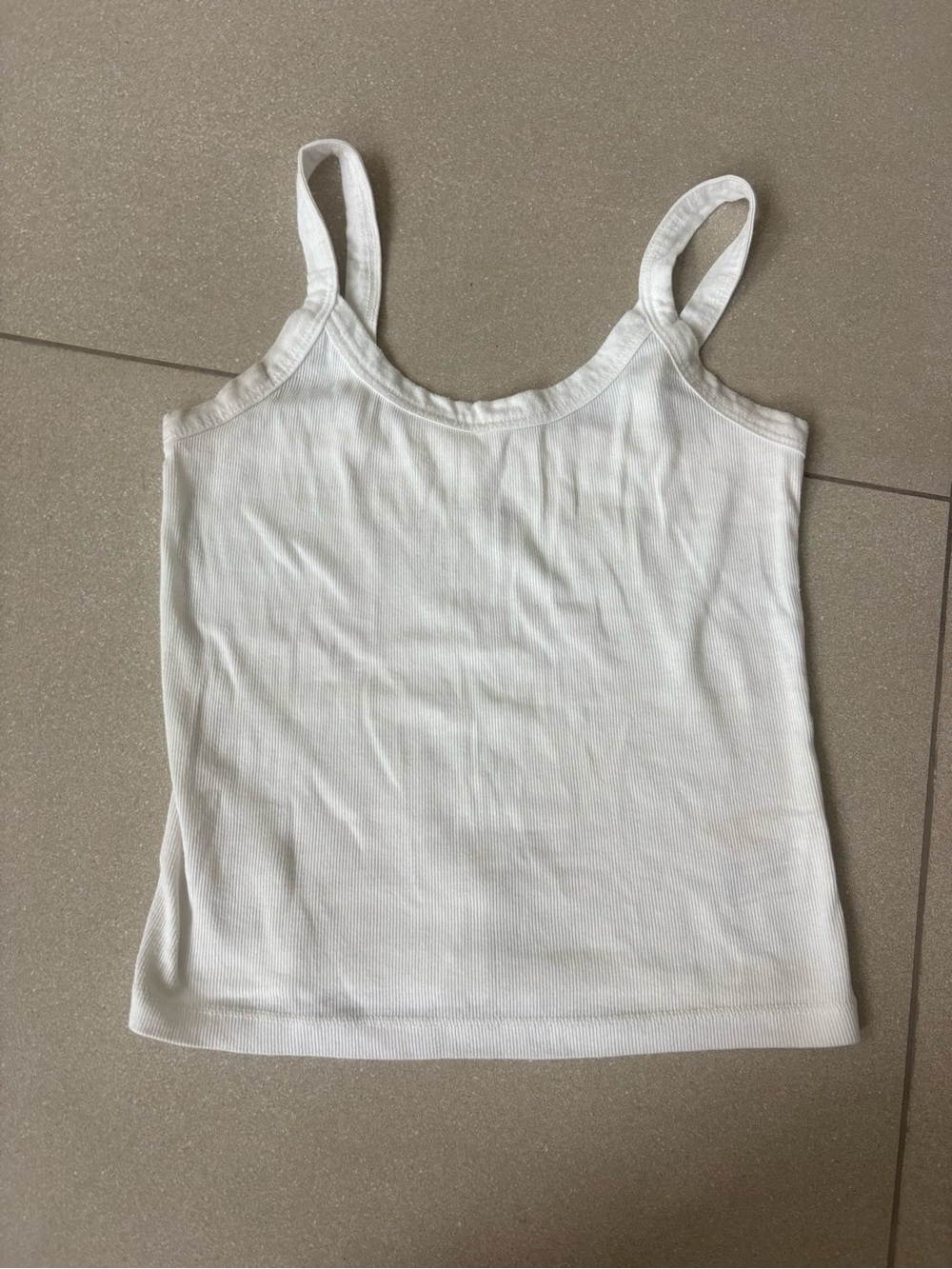 Wild Fable White Ribbed Tank Top